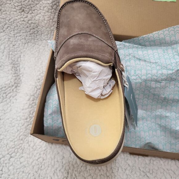 NIB REVITALIGN Siesta Slide Nubuck Mule, Fossil Men's 11.5 Wide - Picture 3 of 7